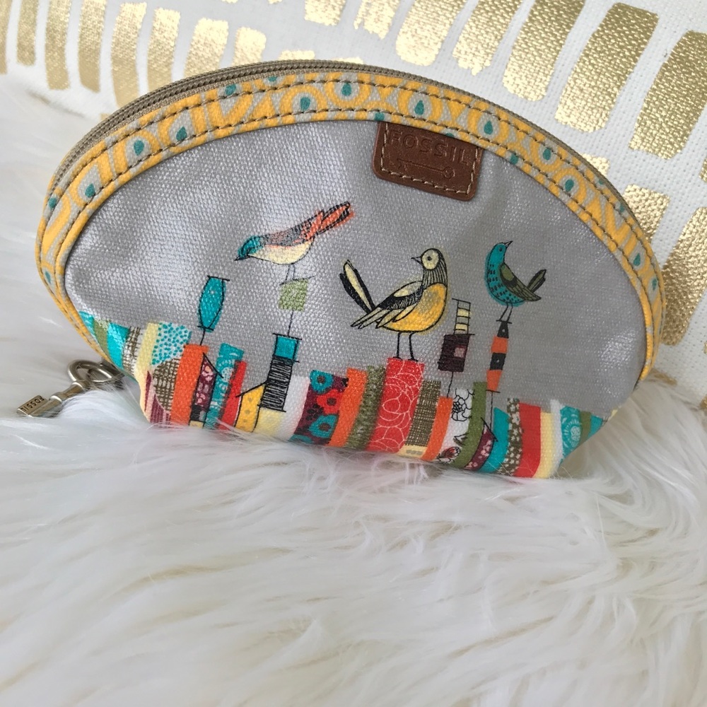 Fossil Bird City Cosmetic Bag - Key-Per